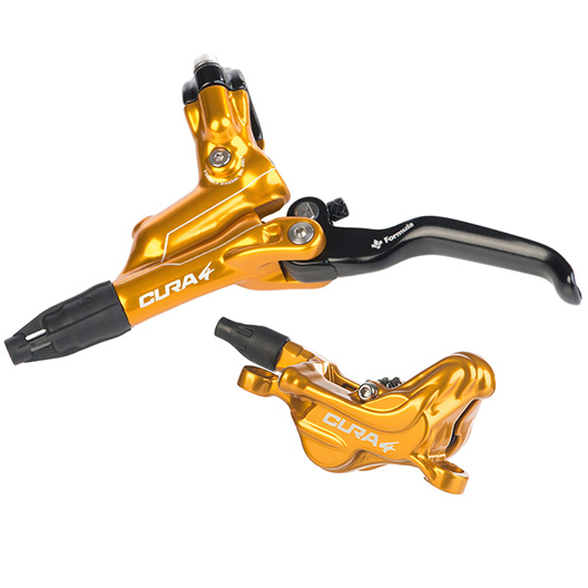 Formula Italy CURA Disc Brake Kit, Front or Rear, Gold - 2 piston (image shows a 4 piston)