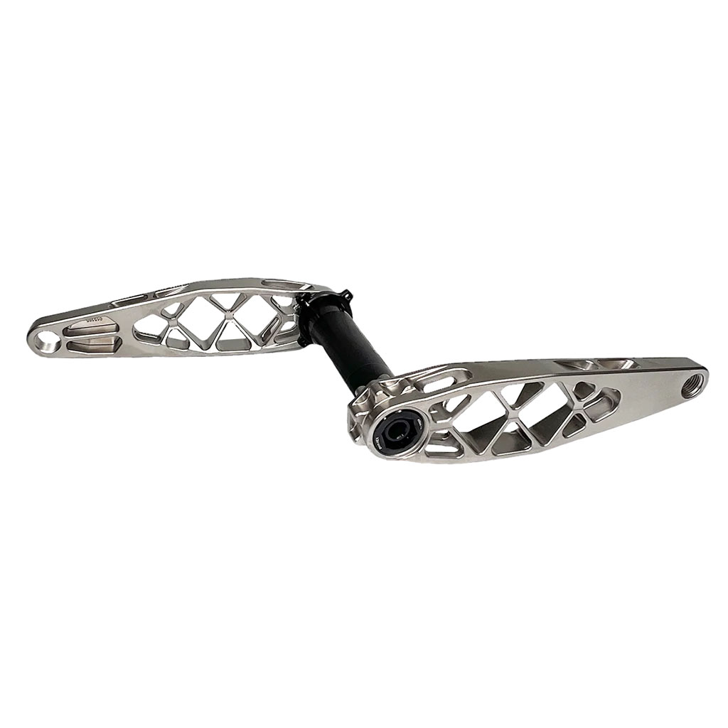 5Dev Titanium Cranks, 165mm, 30mm Spindle, Raw