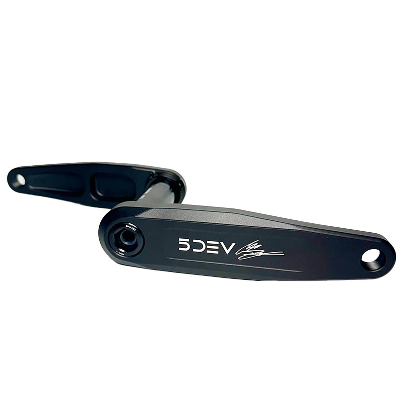 5Dev DH/Freeride Cranks, 155mm / DUB Spindle - Black