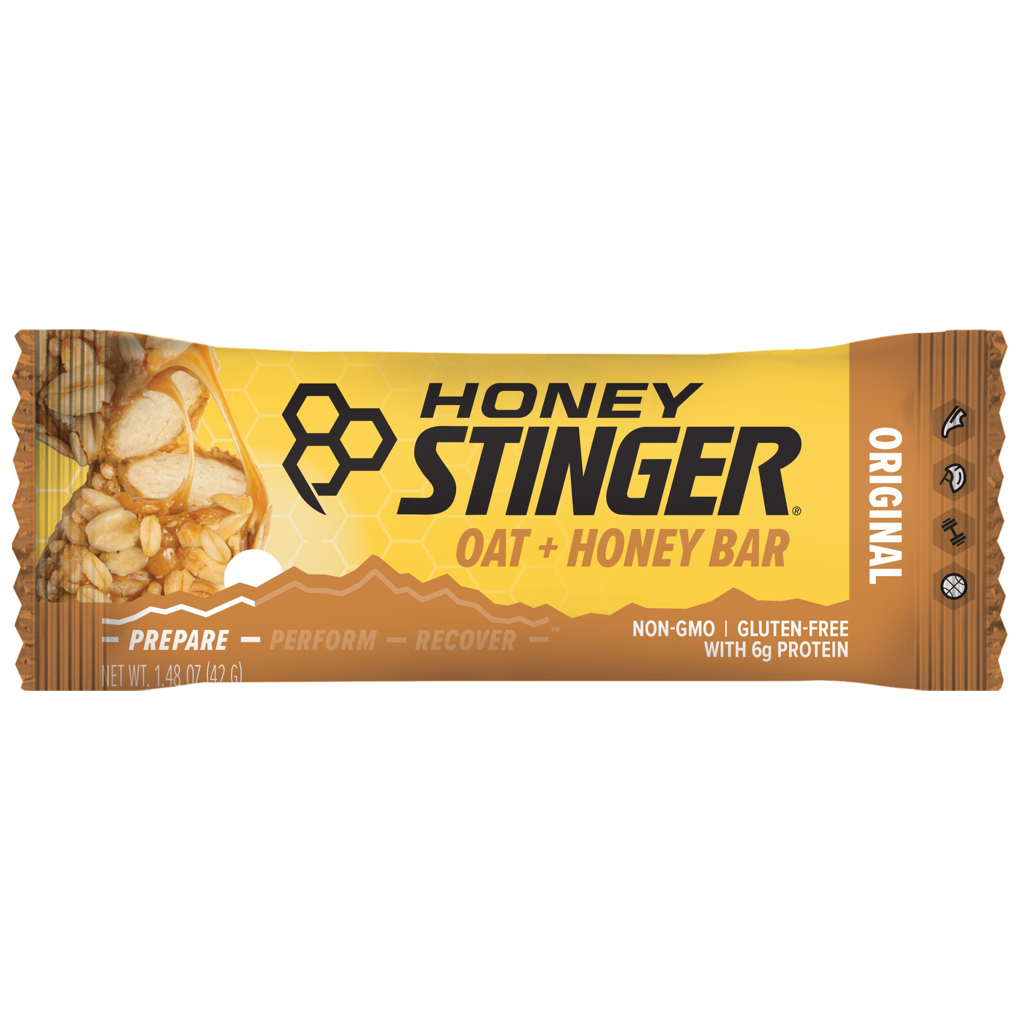 Honey Stinger Oat and Honey Bar, Original, 12/Count