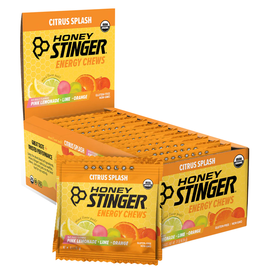 Honey Stinger Organic Energy Chews, Citrus Splash, 12/Count