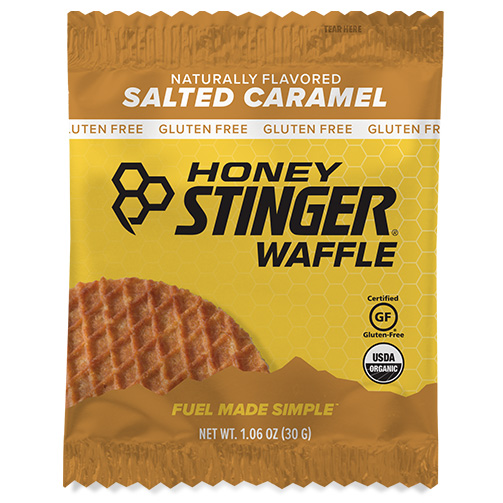 Honey Stinger Gluten-Free Stinger Waffle, Salted Caramel, 12/Count