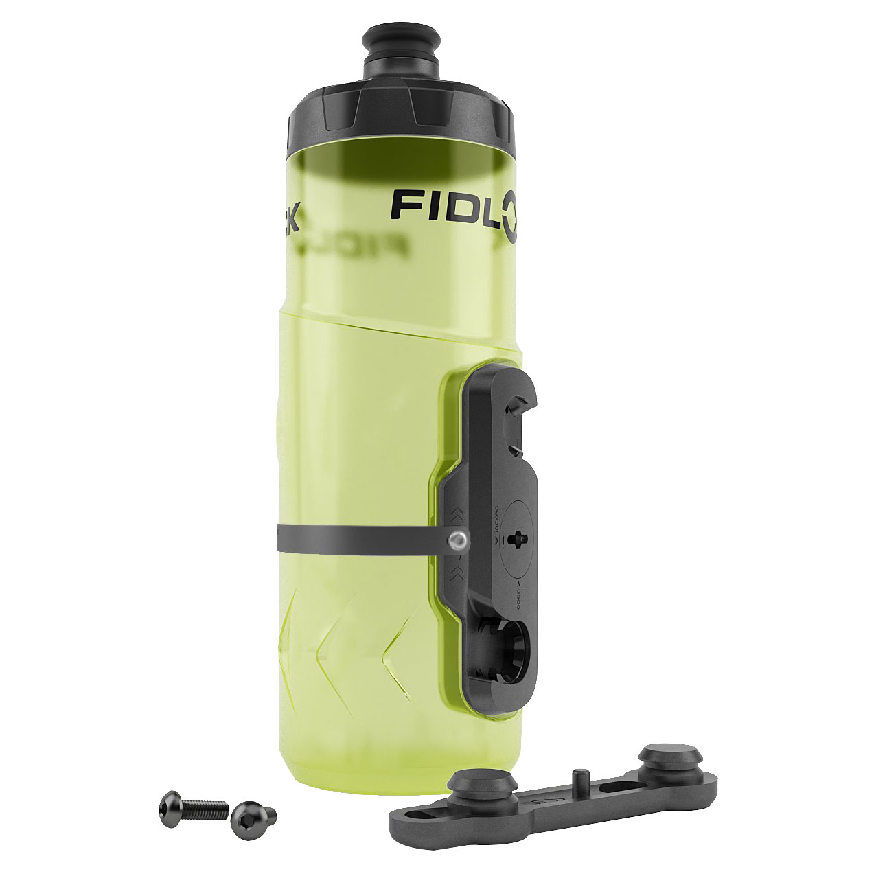 Fidlock BottleTwist Water Bottle w/Overmold, Yellow - 20oz