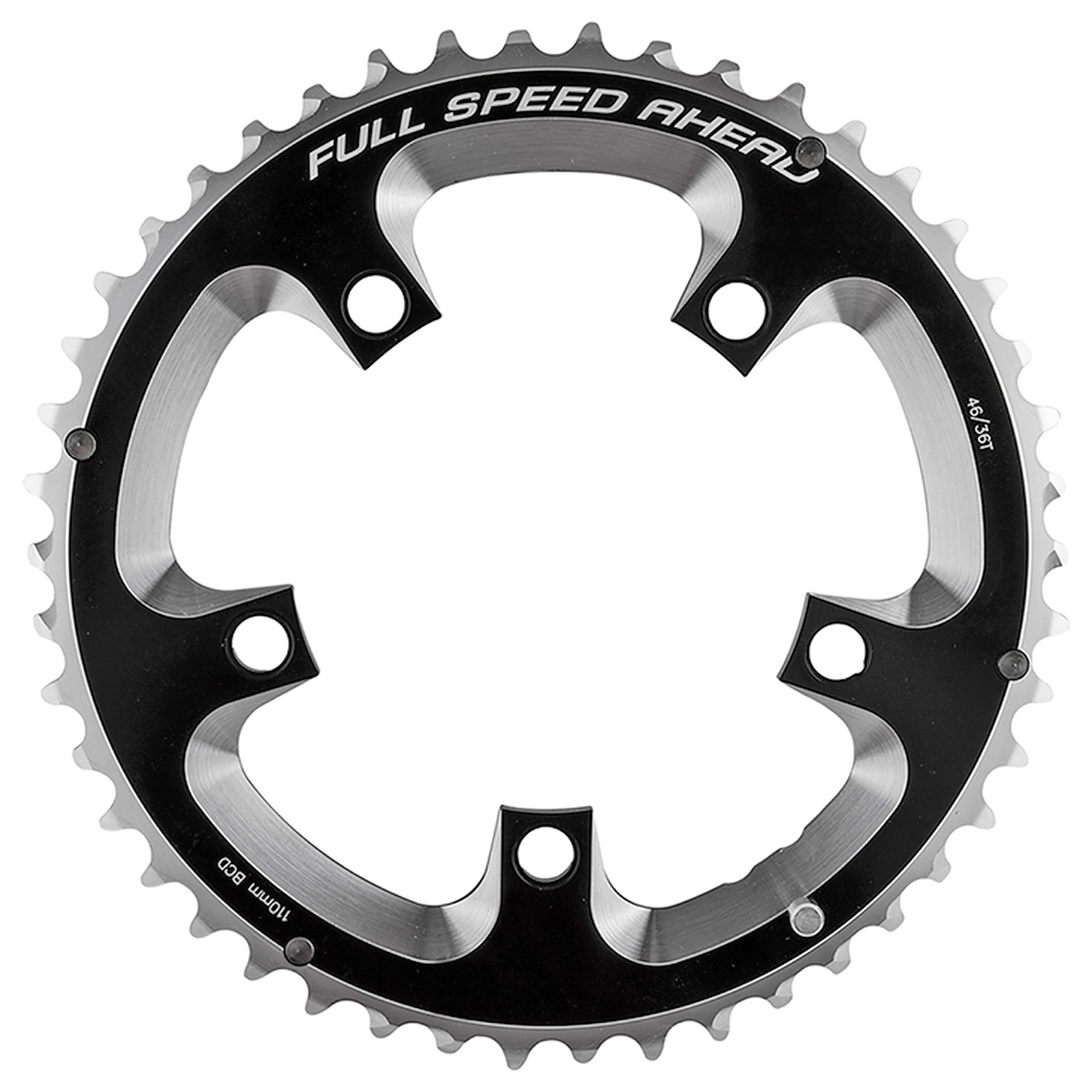 FSA Super Road Chainring, 110BCDx46T Blk N-10/11 | Bikeparts.Com