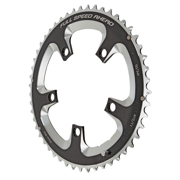 FSA Super Road Chainring, 110BCDx50T Blk N-10/11