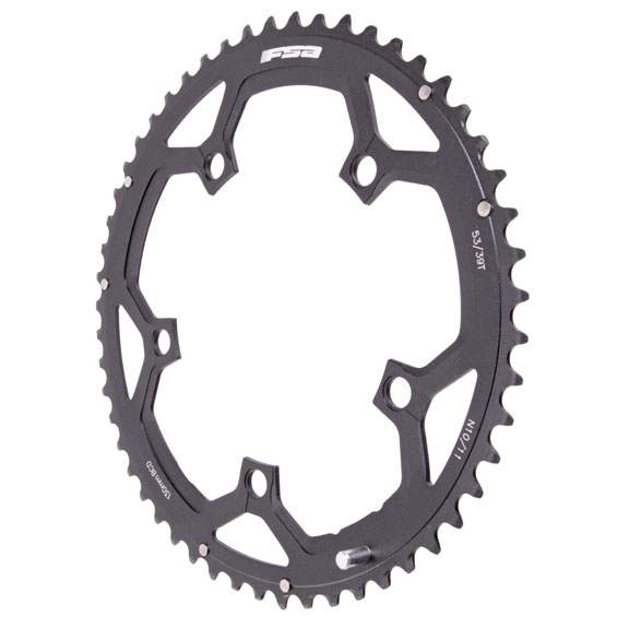 FSA Pro Road Chainring, 130BCDx53T Black N-10/11