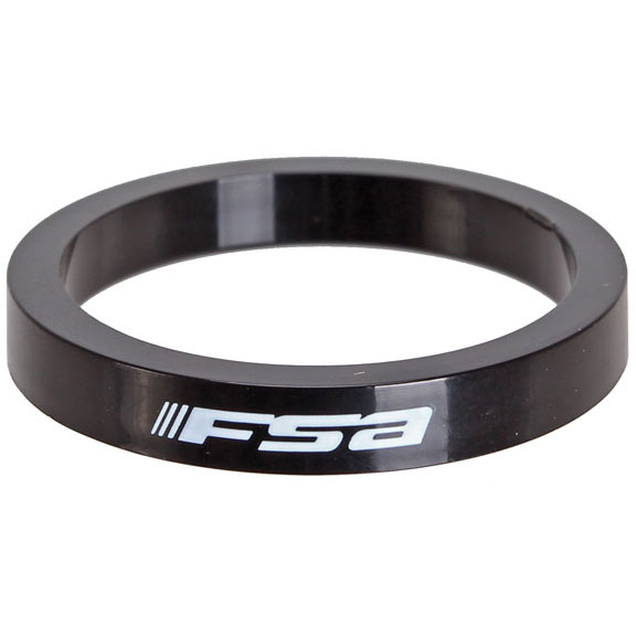 FSA PolyCarb Headset Spacer, 1-1/8"x5mm, Black 10/Count