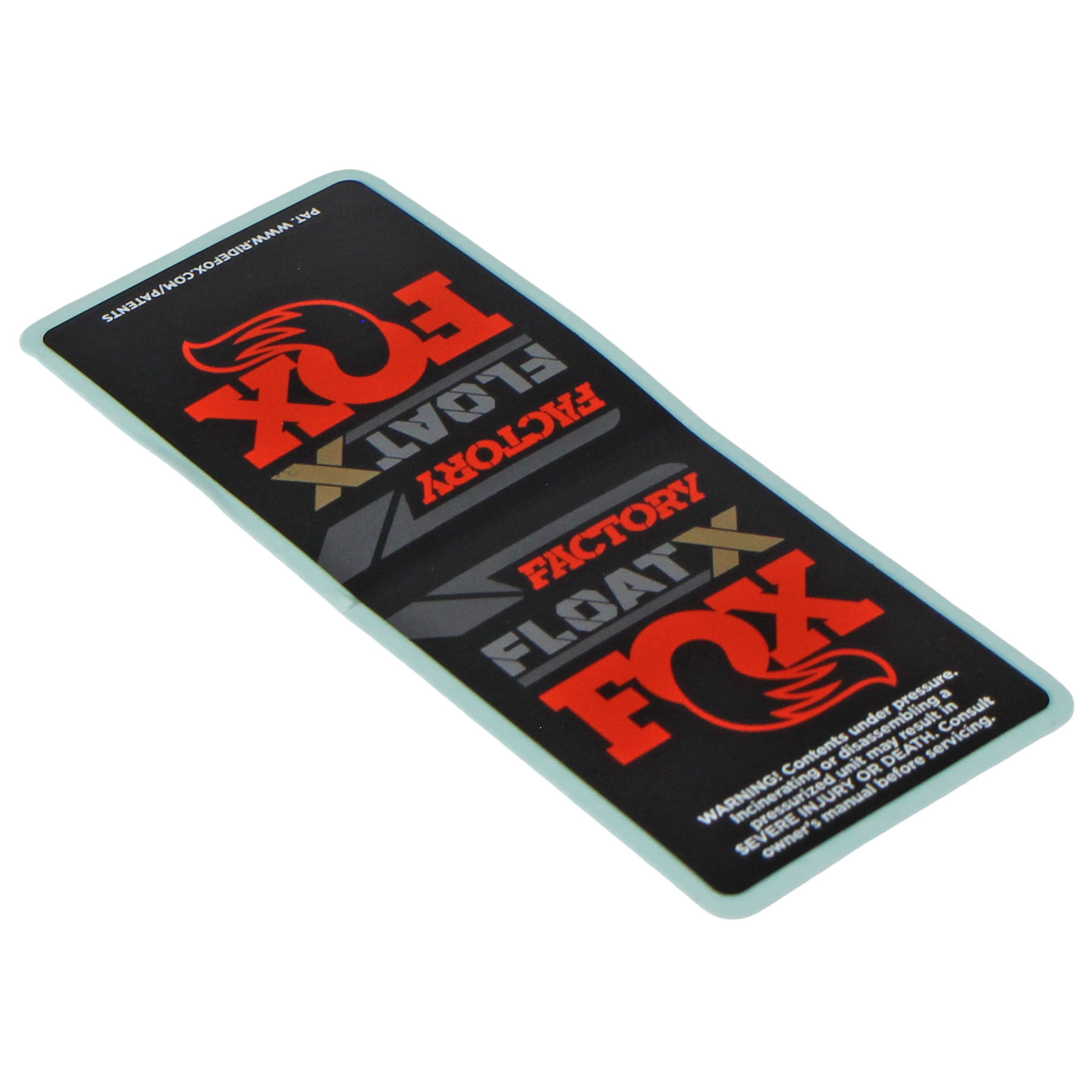 Fox Shox Resi Decal, Long, 2022 Float X F-S, Orange