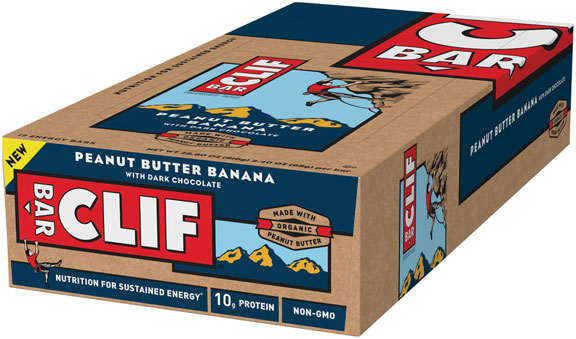 Clif Clif Bar, Peanut Butter Banana and Chocolate, 12/Count