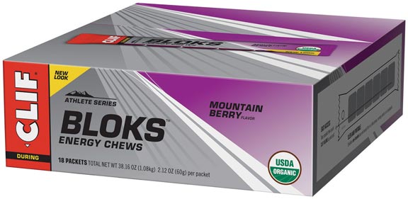 Clif Bloks Energy Chews, Mountain Berry, 18/Count