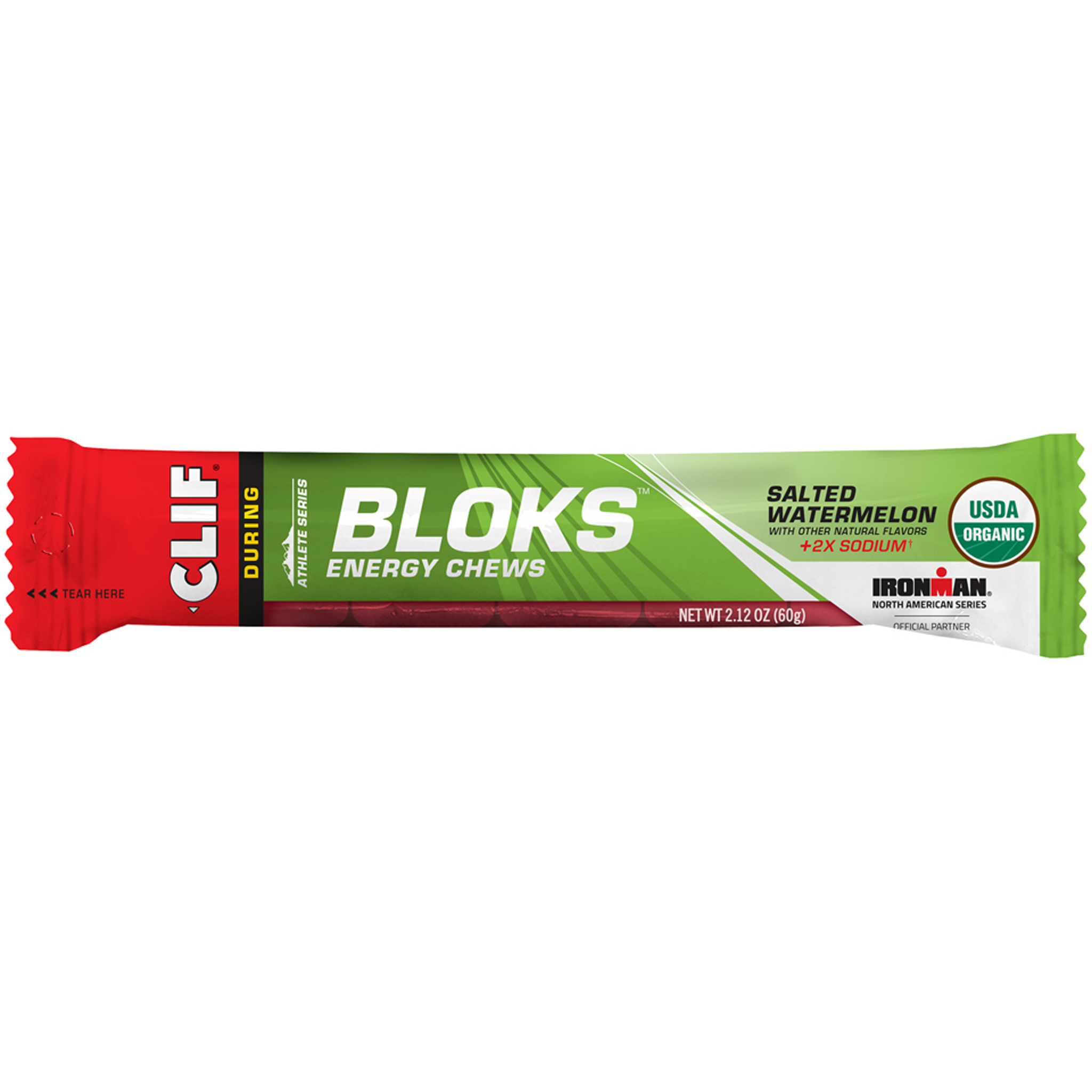 Clif Bloks Energy Chews, Salted Watermelon, 18/Count