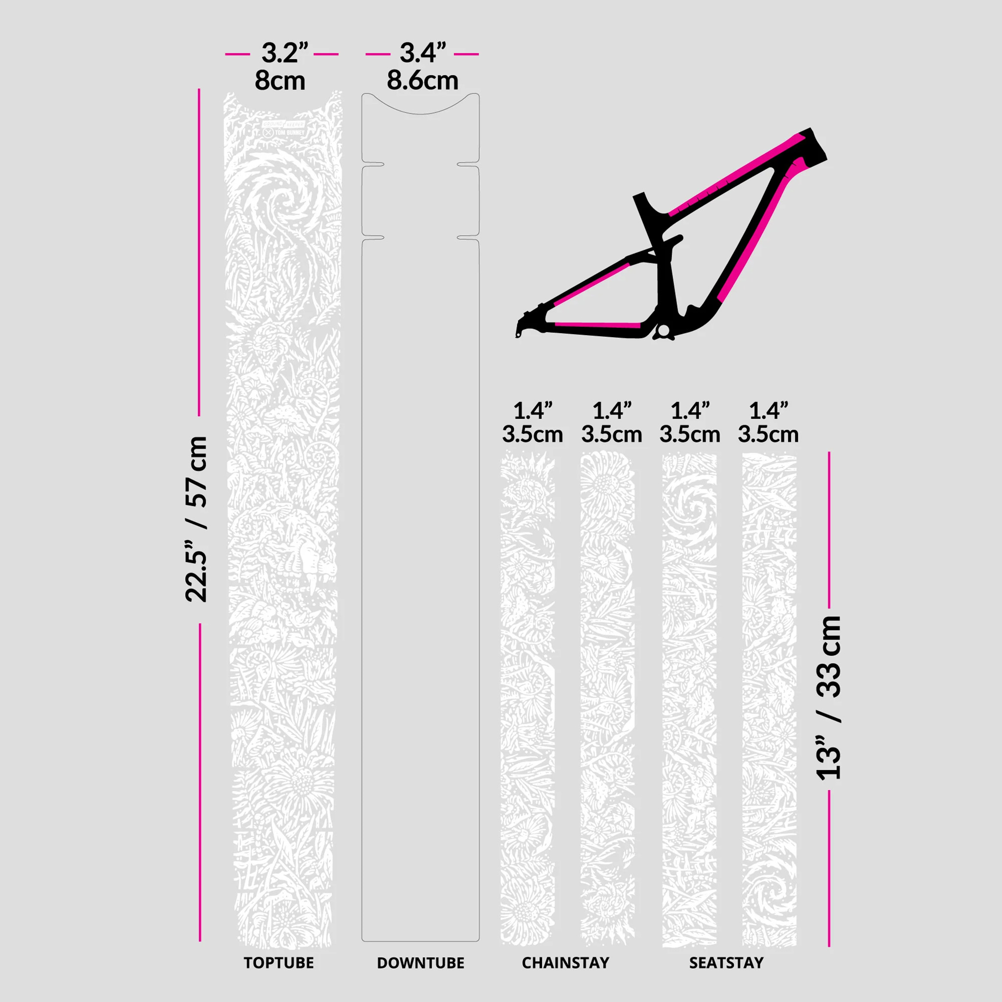 Ground Keeper Frame Keeper, Pedalhead Bone Gloss 