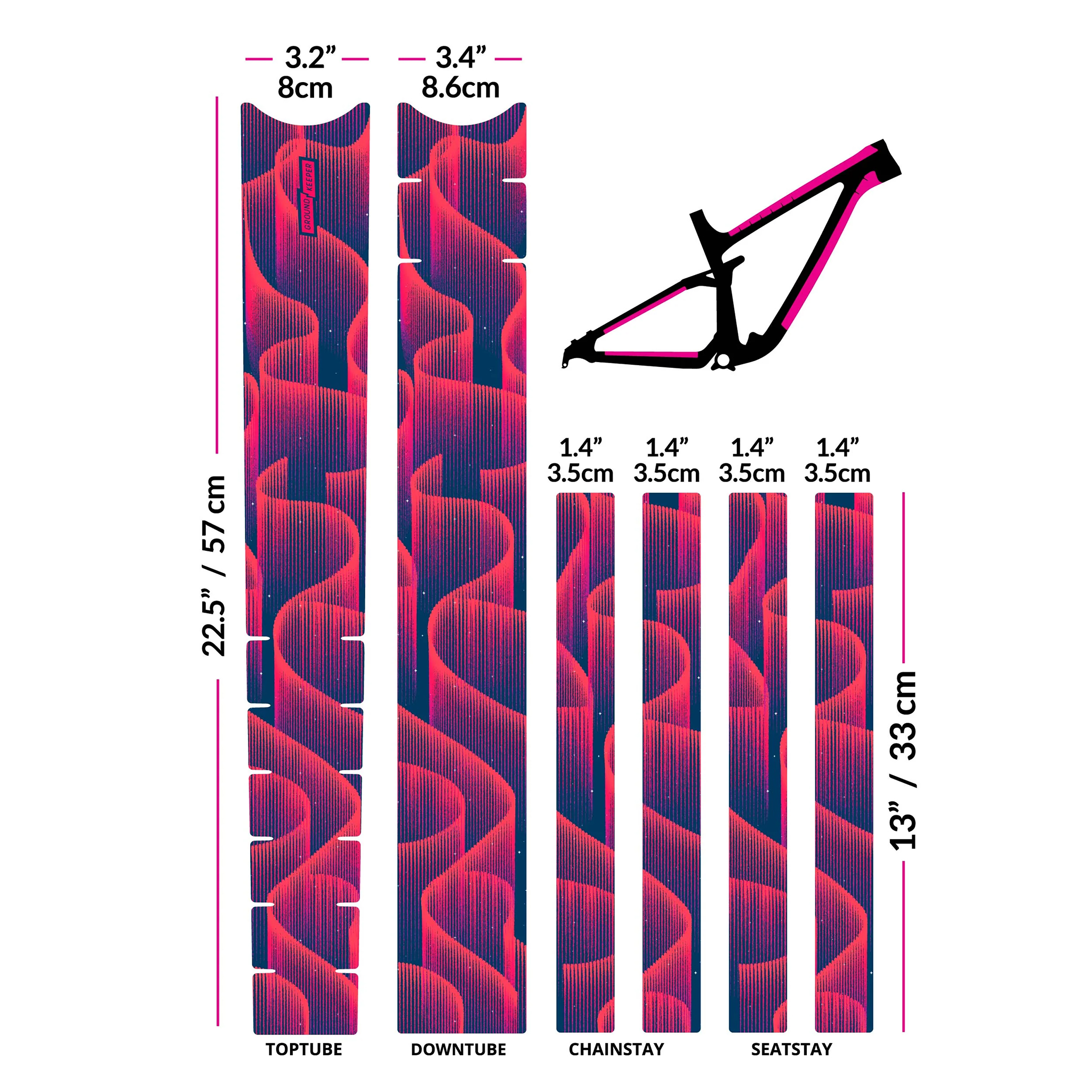 Ground Keeper Frame Keeper, Aurora Pink Matte 