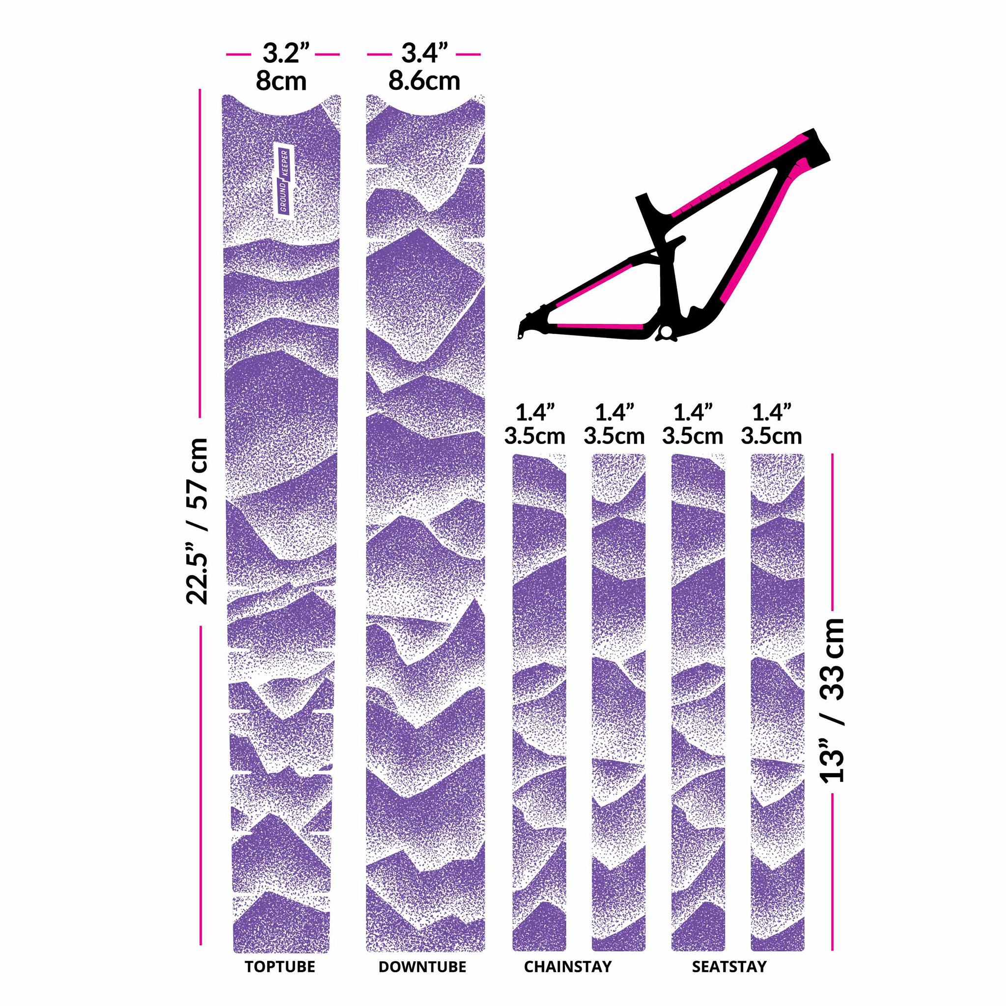 Ground Keeper Frame Keeper, Ridgelines Guava Matte 