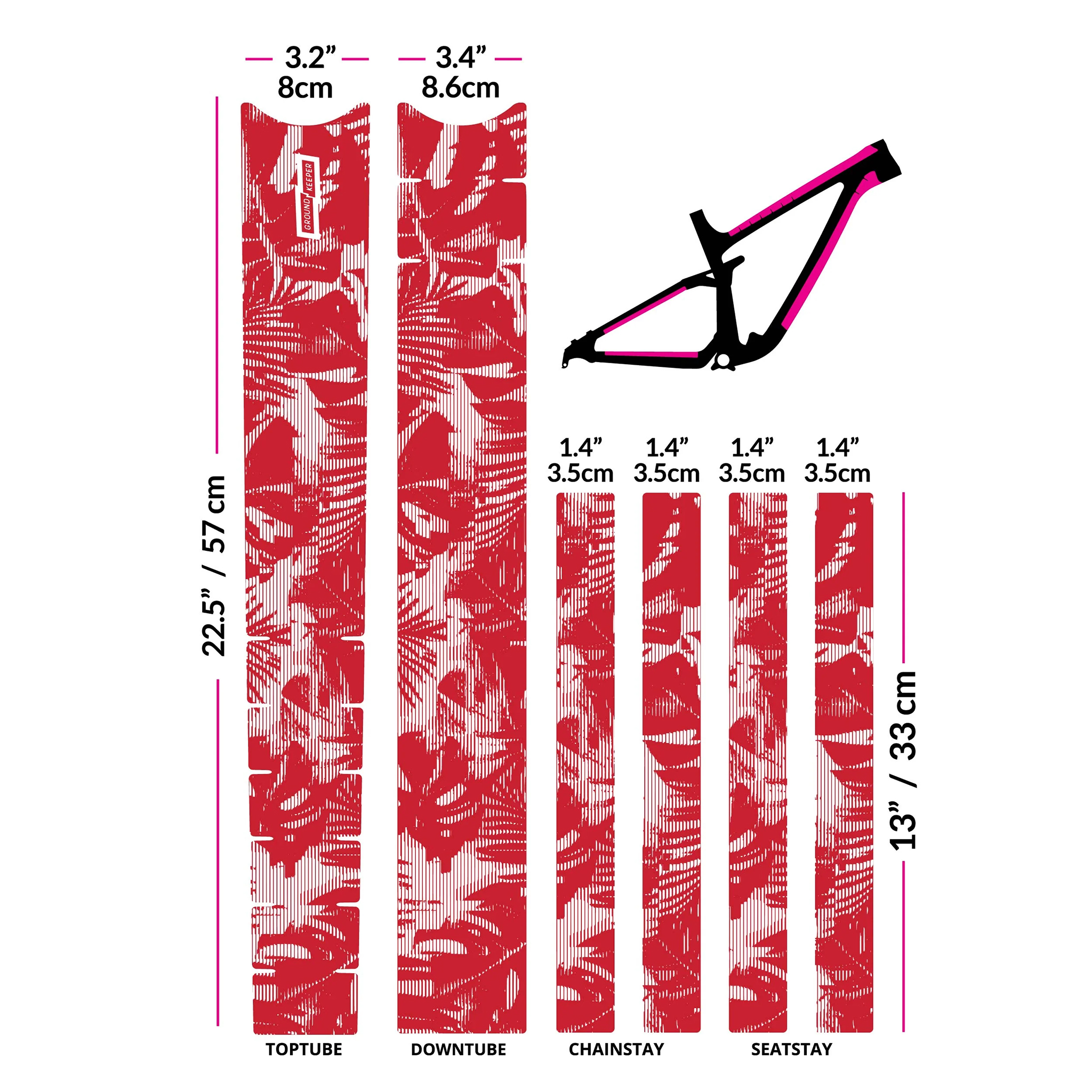 Ground Keeper Frame Keeper, Tropical Glitch Strawberry Glossy