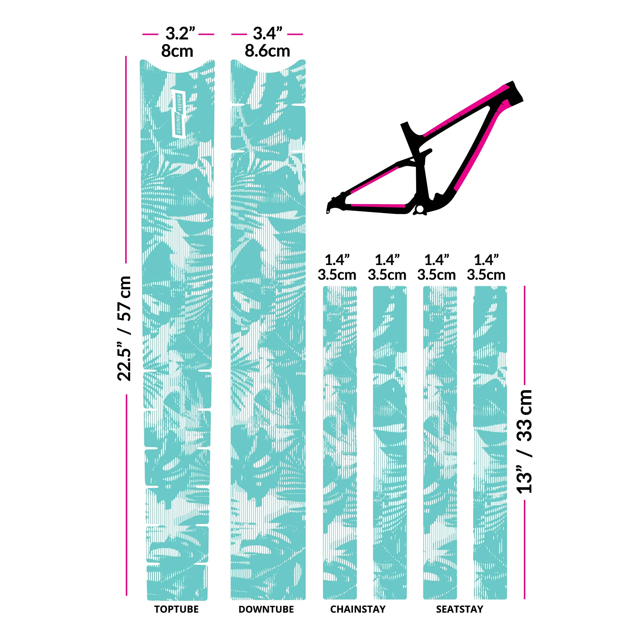 Ground Keeper Frame Keeper, Tropical Glitch Mint Matte 