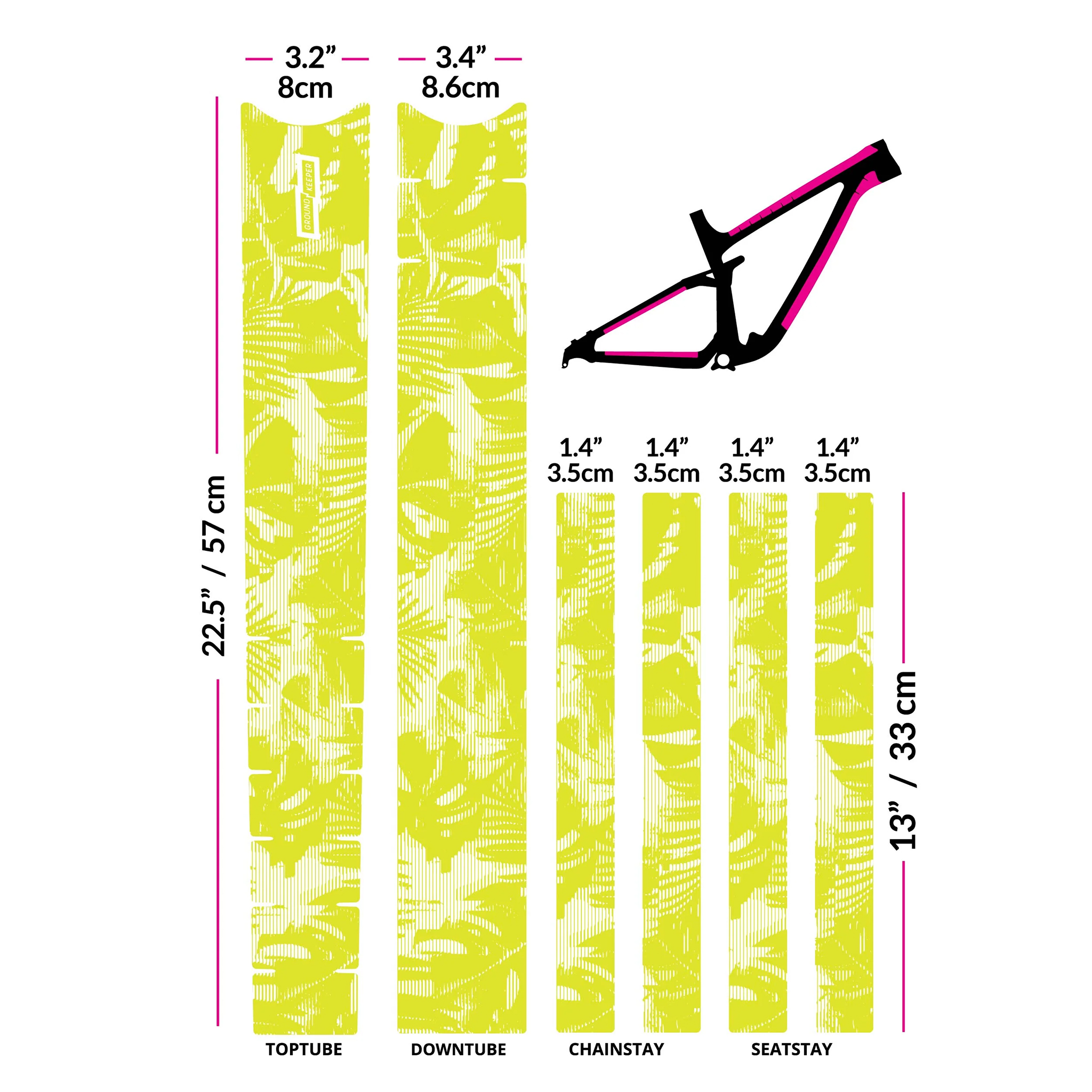 Ground Keeper Frame Keeper, Tropical Glitch Lemon Matte 