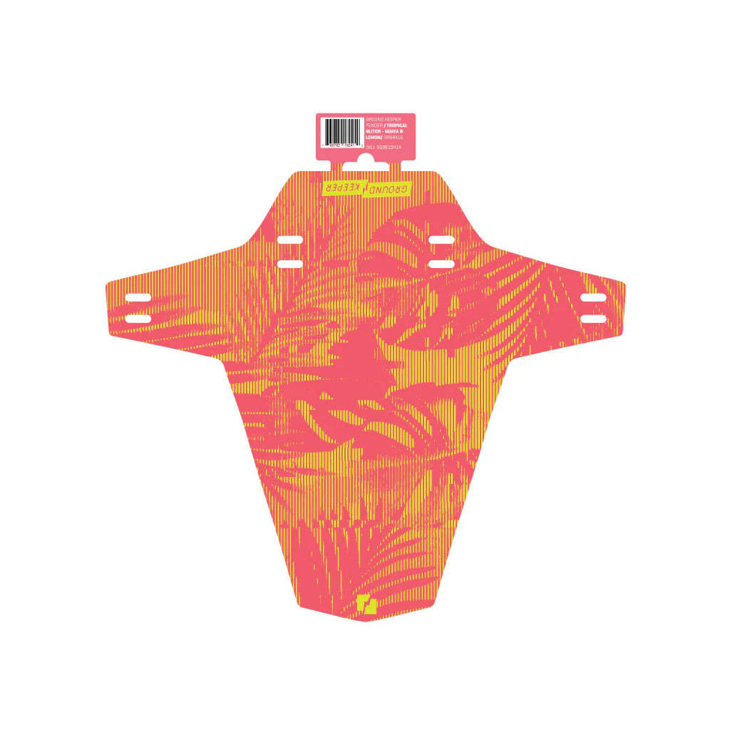 Ground Keeper Fender, Tropical Glitch Guava Lemon - Sparkle