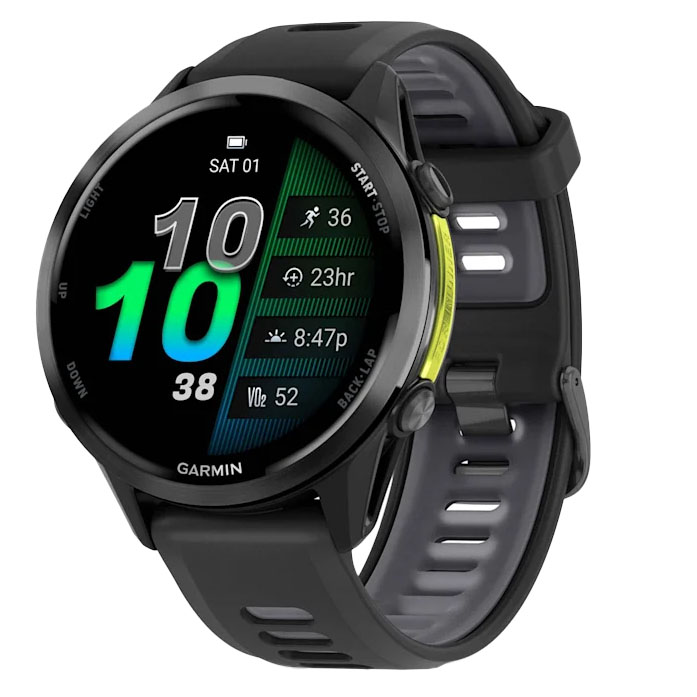 Garmin Forerunner 970 GPS Watch, Black/Amp Yellow