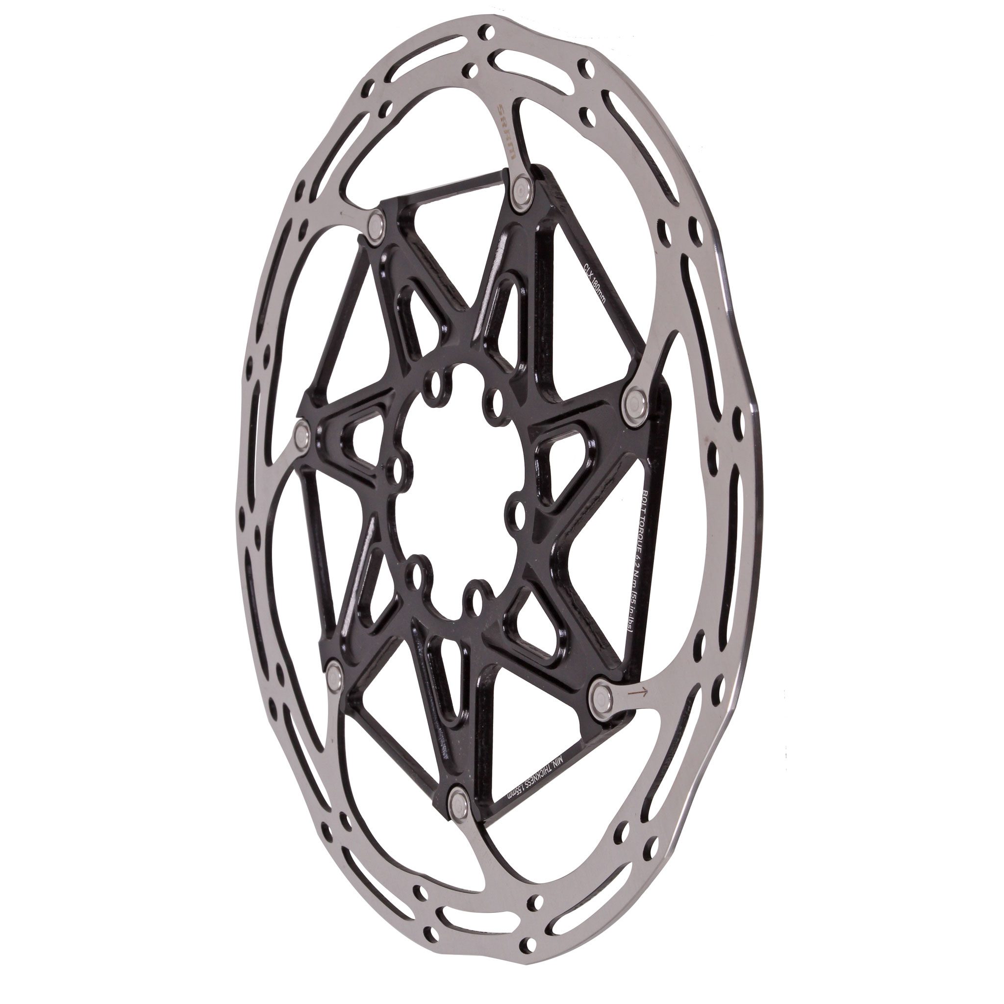SRAM CenterLine X 2pc 6-Bolt Rotor Rounded SS 180mm