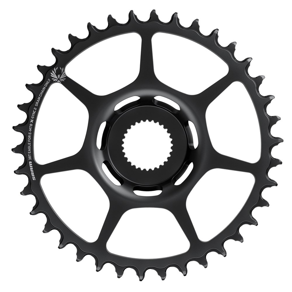 SRAM X-Sync 11-12sp Chainring, Steel, Bosch DM, 34t, Black