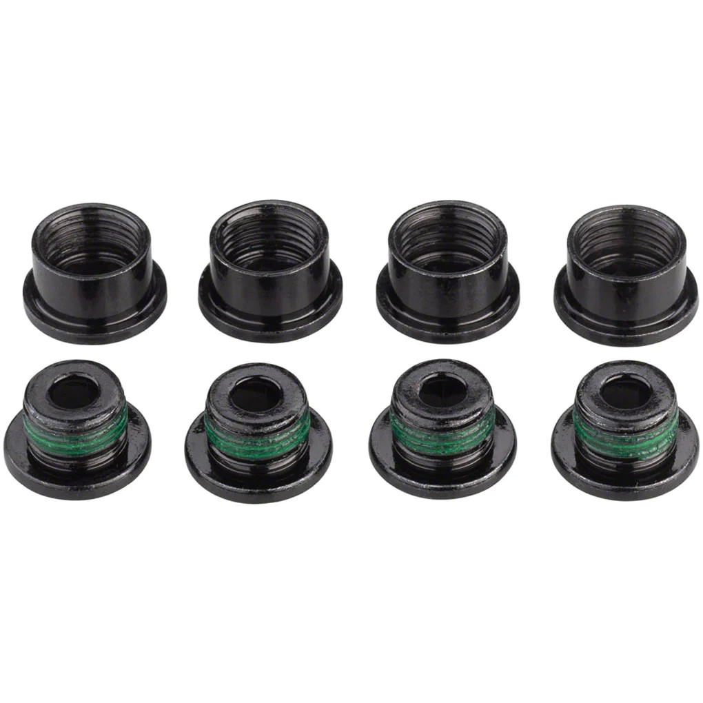SRAM 5/6 Dual-Hex eMTB Chainring Bolt Set, Steel, 8pc, Blk