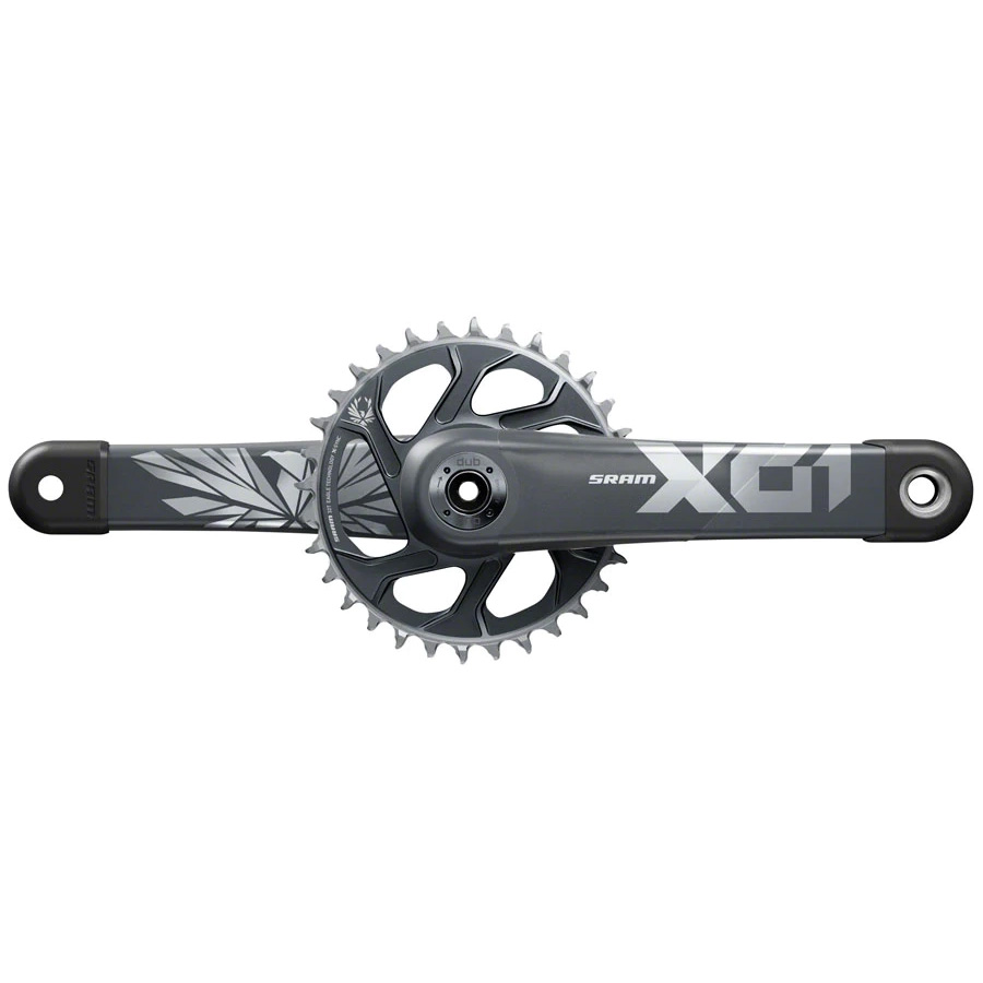 SRAM X01 Eagle 12sp Cranks, No BB, 32t, 165mm, CL52, Black