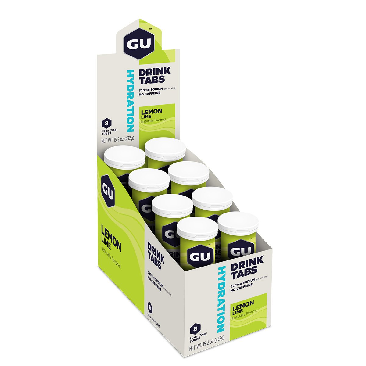GU Hydration Tabs, Lemon Lime, 12/Count