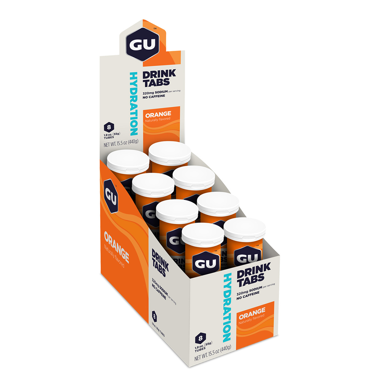 GU Hydration Tabs, Orange, 12/Count