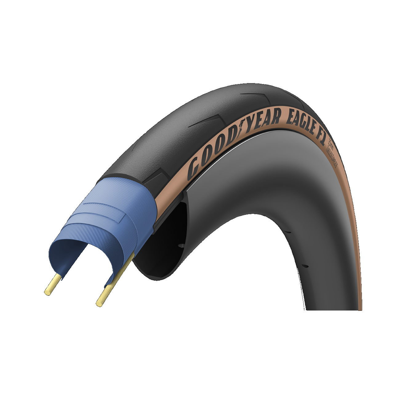 お歳暮・冬ギフト 特集2025 通販  Goodyear Tan 25c, x 700 Tire, Complete Tubeless F1 Eagle パーツ