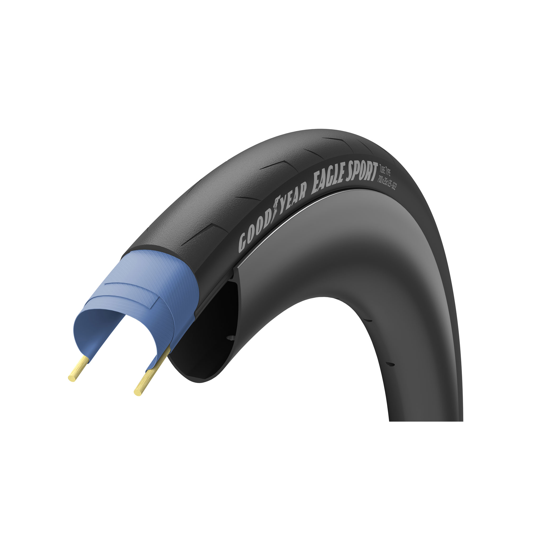 Goodyear Eagle Sport Tube Type Tire, 700 x 28c, Black