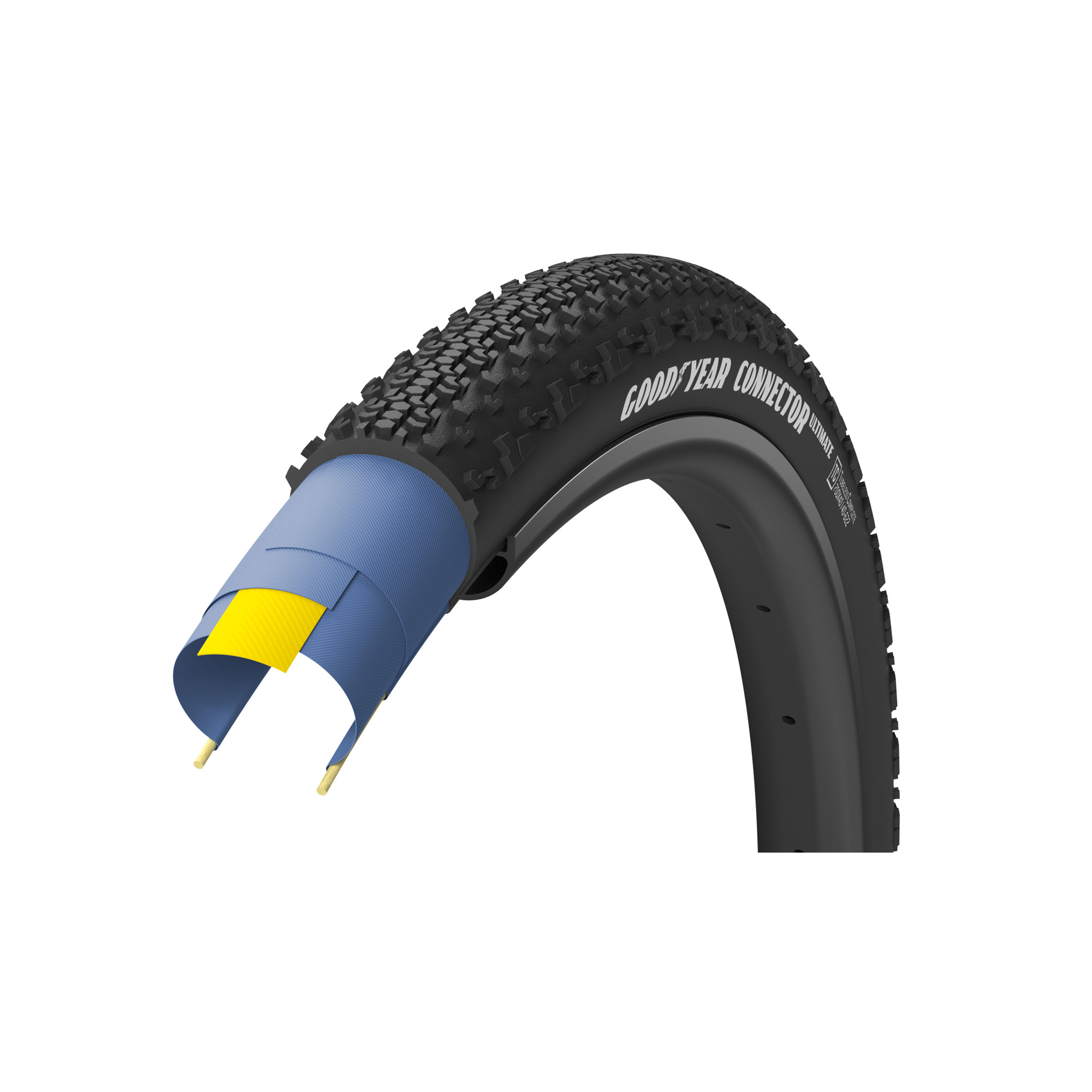 Goodyear Connector Ultimate Tubeless Tire, 700 x 40c, Black