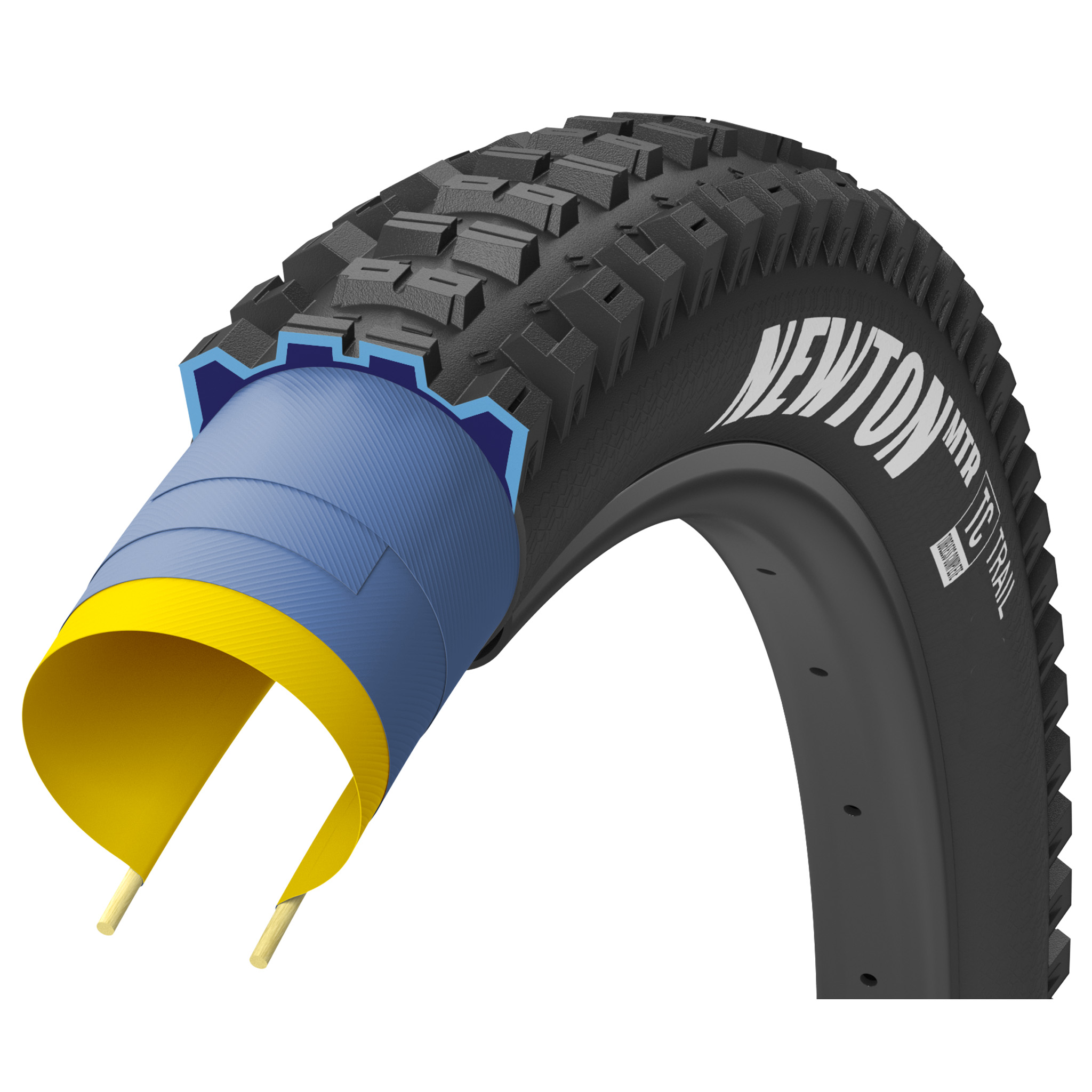 Goodyear Newton MTR Trail Tubeless, 29x2.4", Black