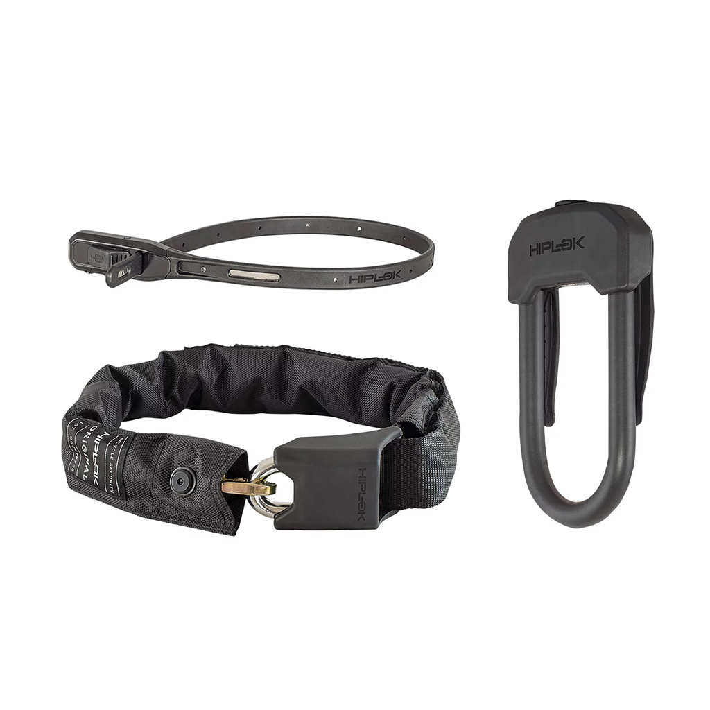 Hiplok DX Plus U-Lock and Cable Lock, Black