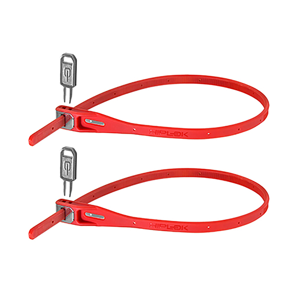 Hiplok Z Lok Twin Count Zip Key Lock, Red