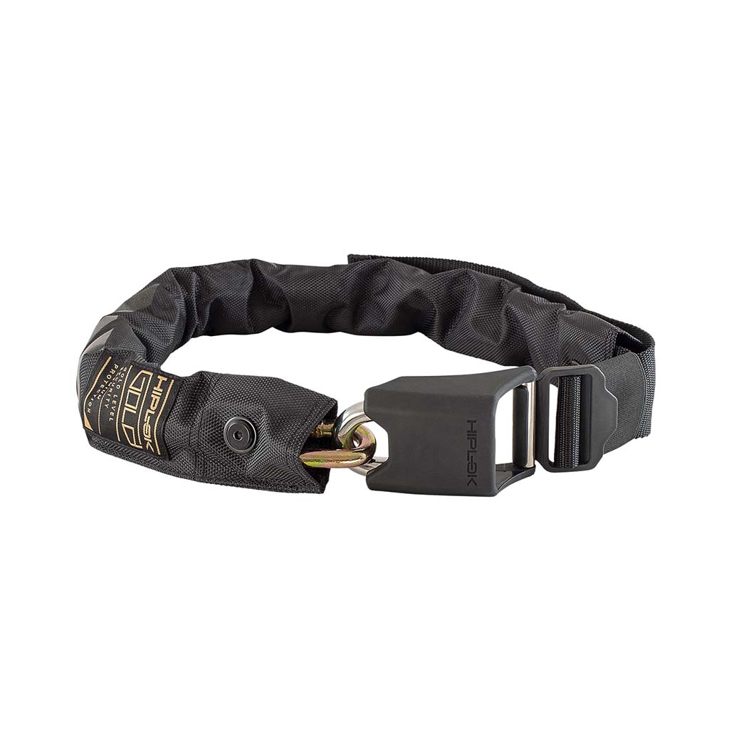 Hiplok Gold Chain Lock, 10mm x 85cm, Black
