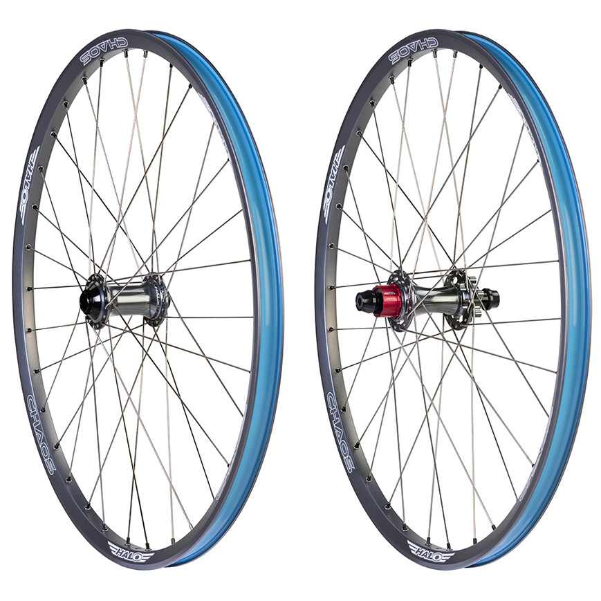 Halo Chaos 26" Dirt Jump Wheelset, Gray