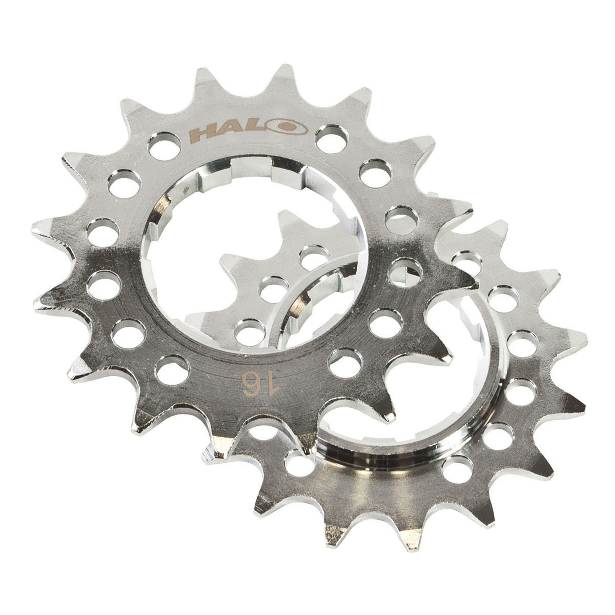 Halo Fat Foot Cog, 1/8", 16t, Chrome