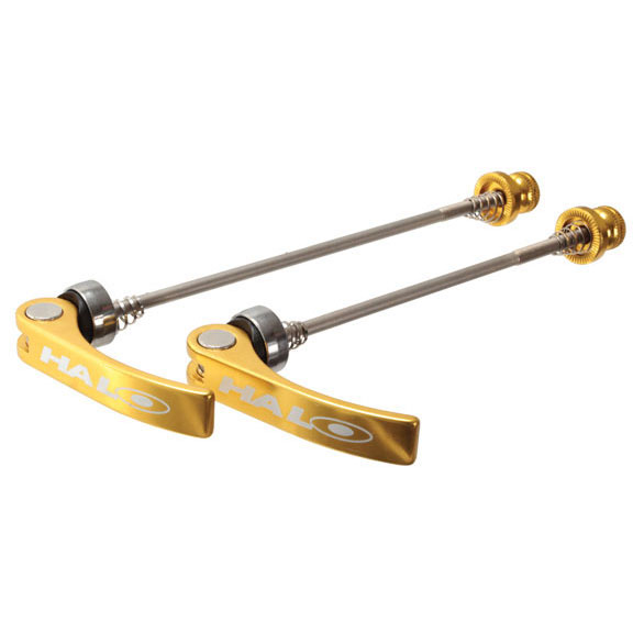 Halo Porkies QR Skewers, CrMo, Gold, Pair