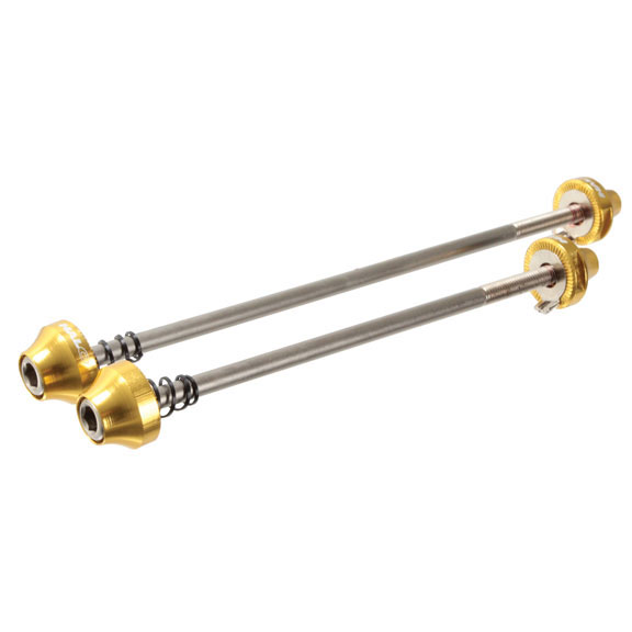 Halo Hex Key Wheel Skewers, F/R, Gold