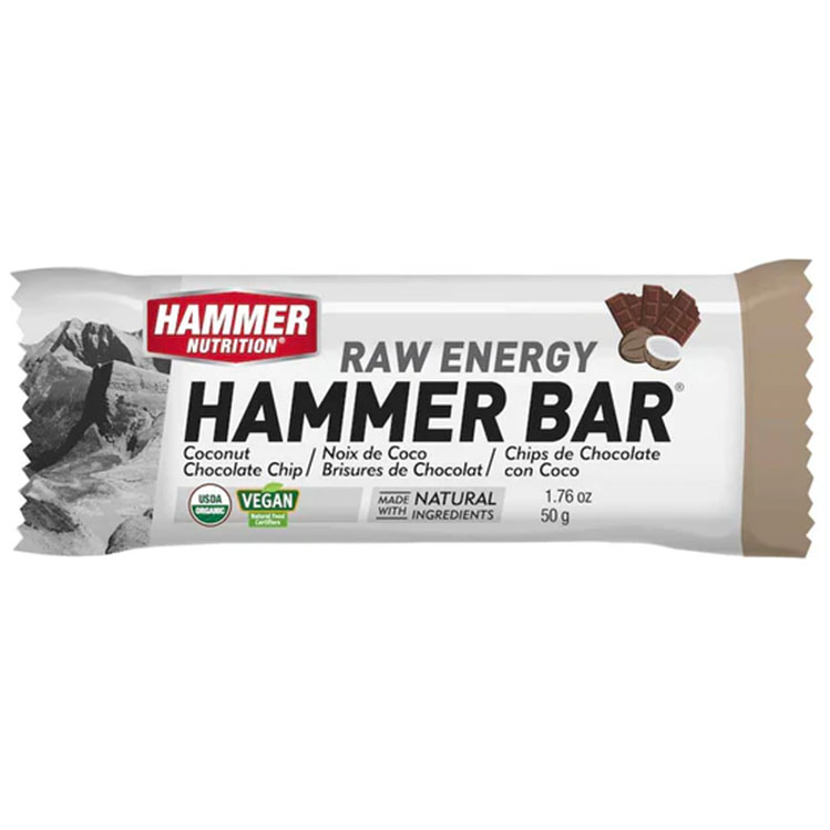 Hammer Nutrition Hammer Bar, Coconut Chocolate-Chip, 12/Count