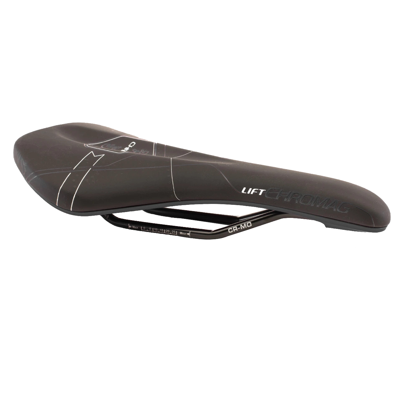 Chromag Lift Saddle, Synth Top, CrMo Rails - Black/Gray