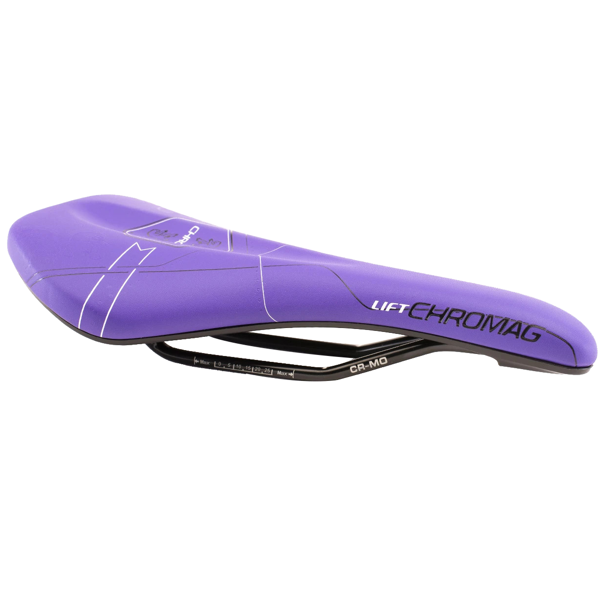 Chromag Lift Saddle, Synth Top, CrMo Rails - Purple