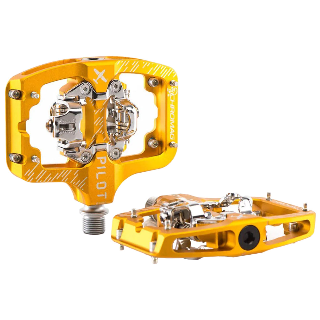 Chromag Pilot SPD Pedals, Gold