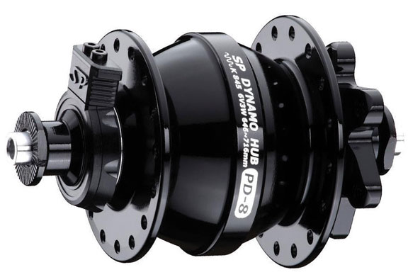 Shutter Precision PD-8 IS-Disc Front Q/R Hub, 9x100mm, 32h - Black