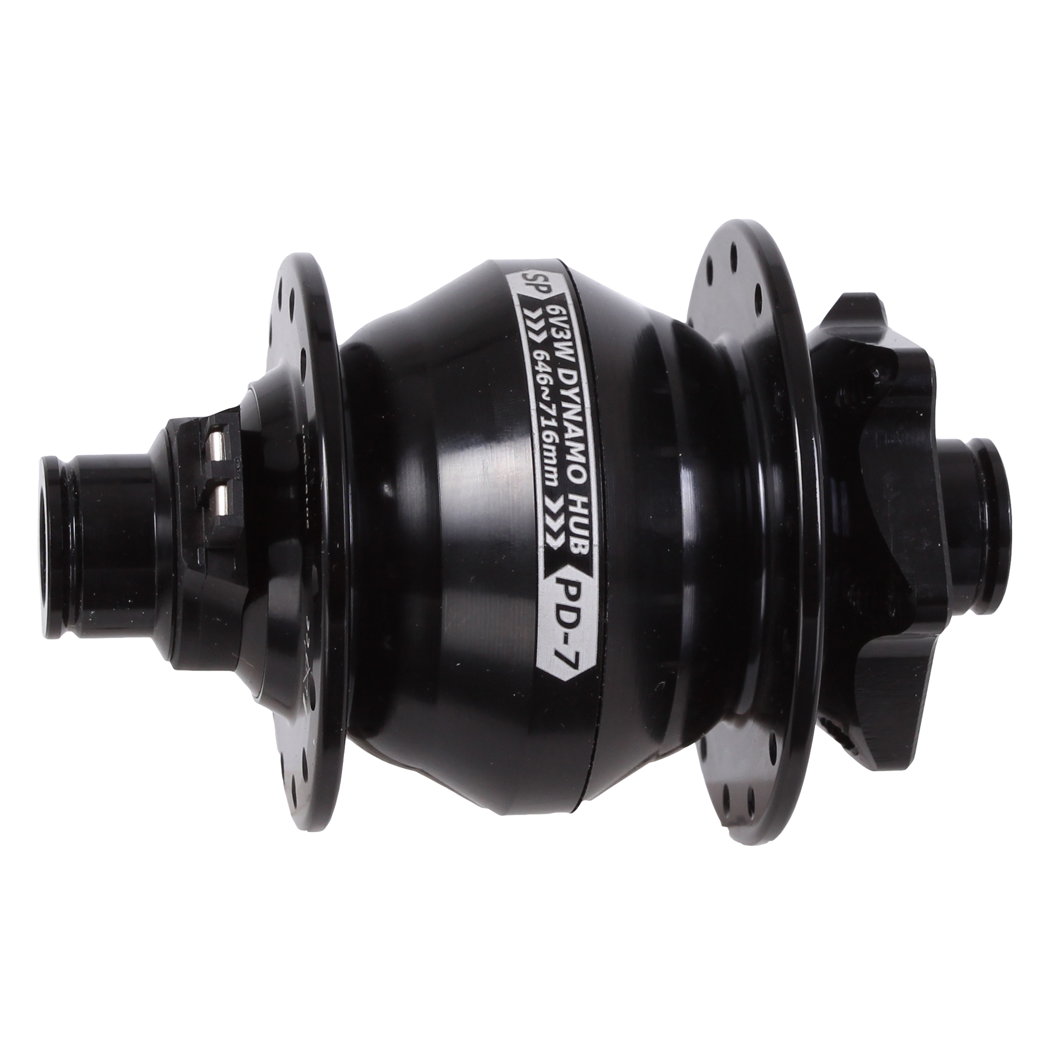 Shutter Precision PD-7 IS-Disc Front T-A Hub, 12x100mm, 28h - Black