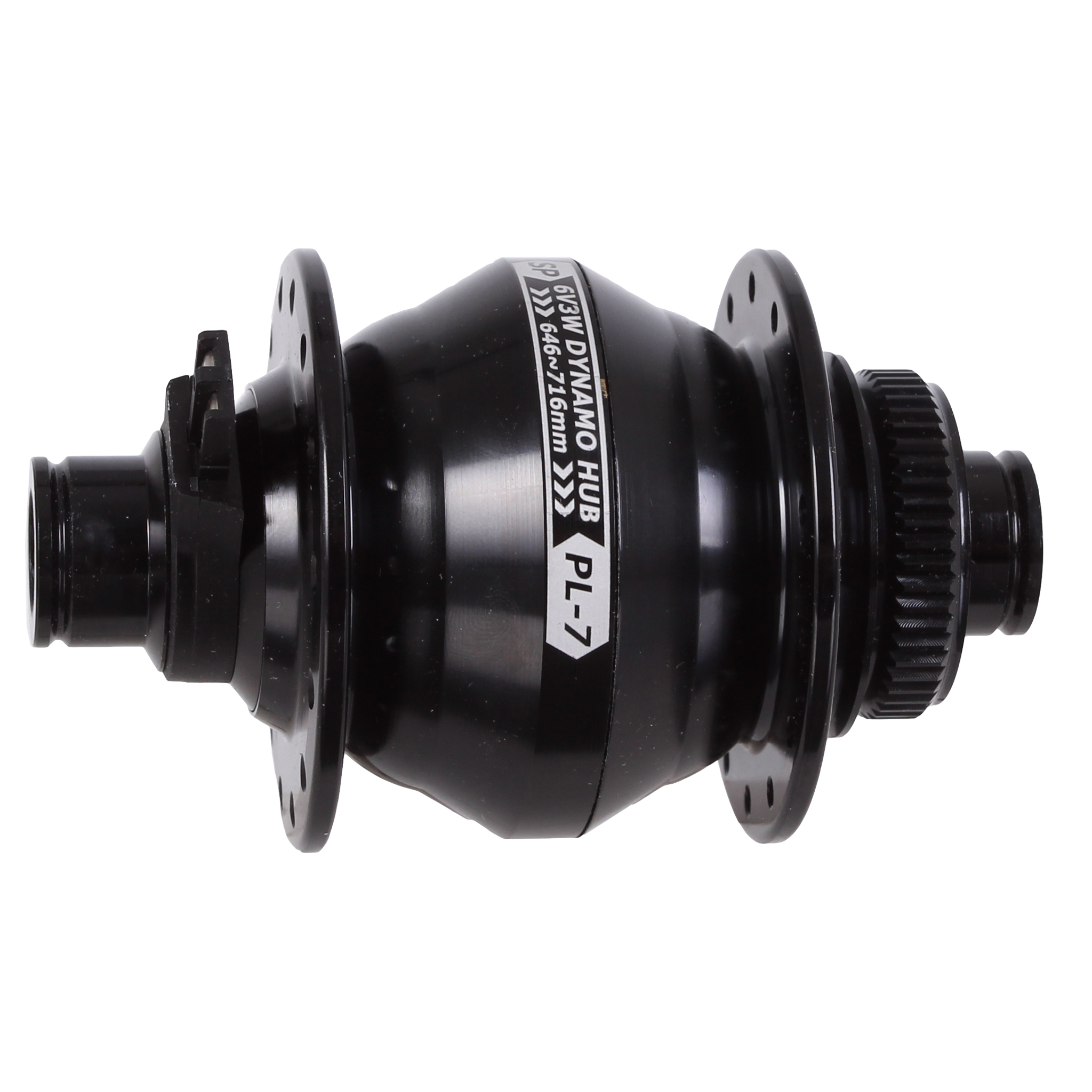 Shutter Precision PL-7 CL-Disc Front T-A Hub, 12x100mm, 28h - Black