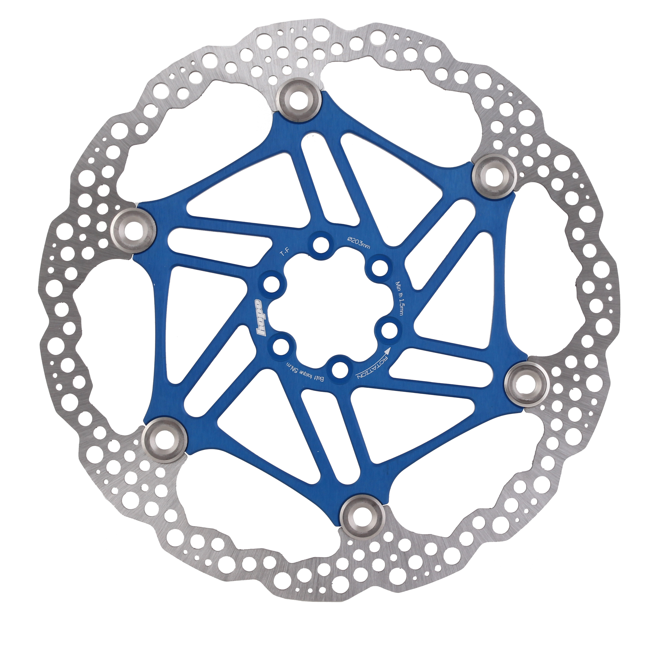 Hope Floating Rotor, Floating/Wave, 203mm, Blue