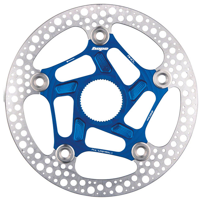 Hope Road Center Lock Floating Rotor, 160mm, Blue