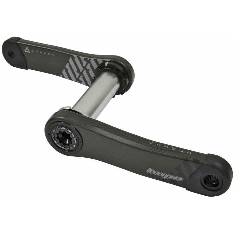 Hope Carbon Crankset Wide (73mm), 165mm, Black 